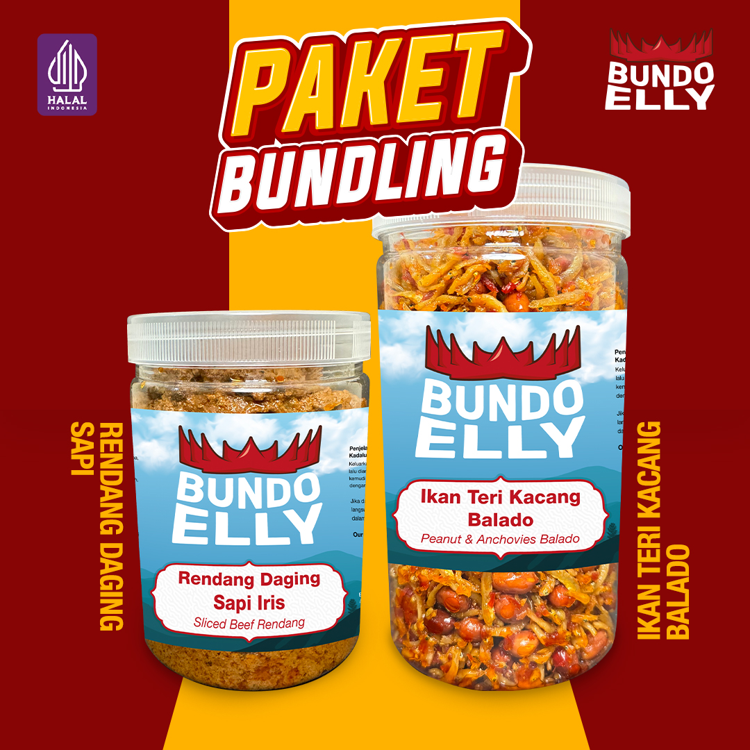 tiga_dara_Makanan Kemasan_Bundling Rendang & Teri Kacang Balado